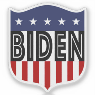Sticker étoiles BIDEN et rayures