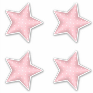 Sticker Étoiles Poffy Polka Dot Baby shower Rose