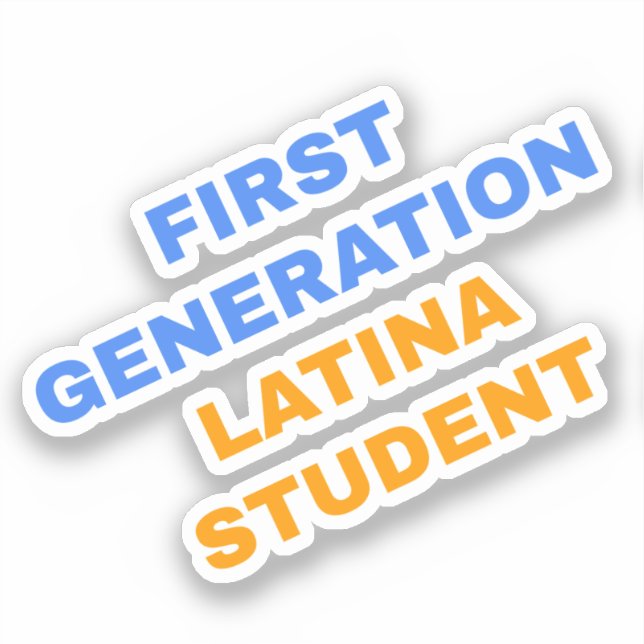 Sticker Étudiant latin de première génération (Recto)