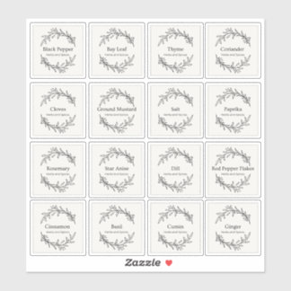 Sticker Eucalyptus Cuisine Herbes culinaires Épices Script