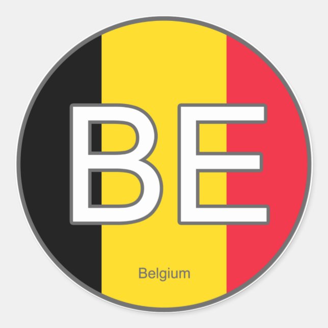 Sticker Euro Belgique (Devant)