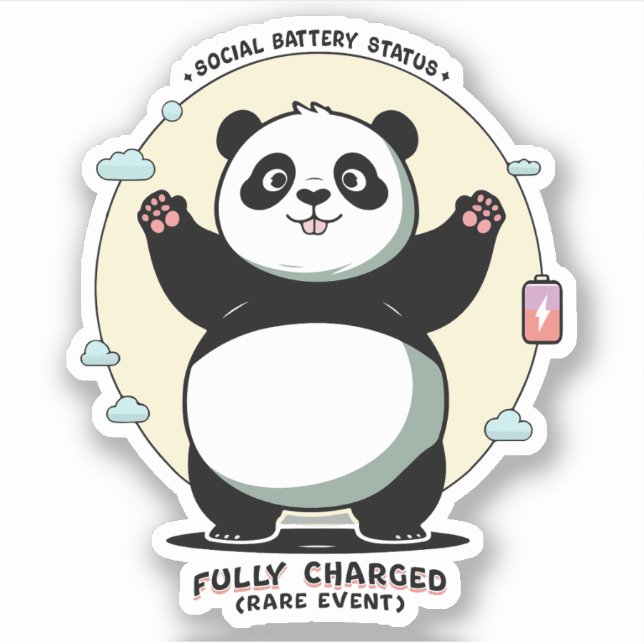 Sticker Événement rare complètement chargé – Batterie soci (Devant)