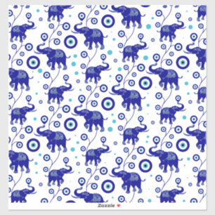 Sticker Evil Eye Elephant Bonne chance amulet motif