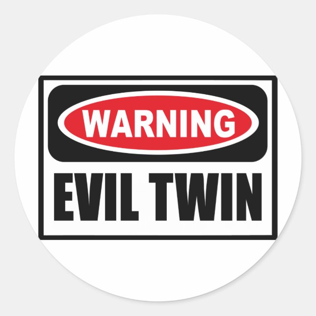 Sticker EVIL TWIN (Devant)