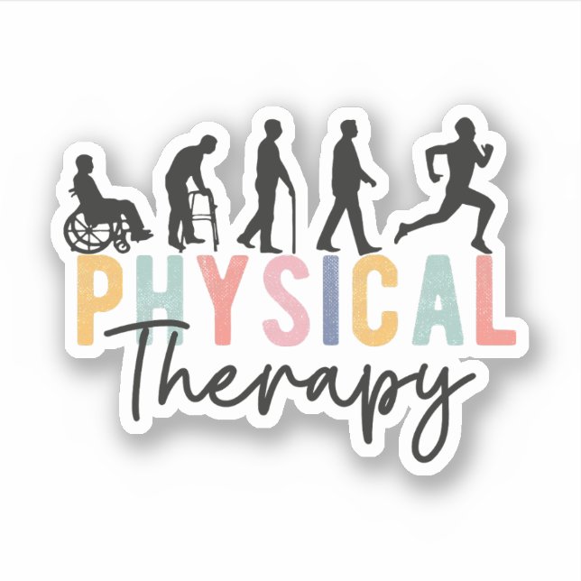 Sticker Évolution De La Thérapie Physique, Physique Thérap (Devant)