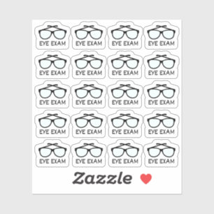 Sticker Examen ophtalmologique Rappel de nomination d'opti