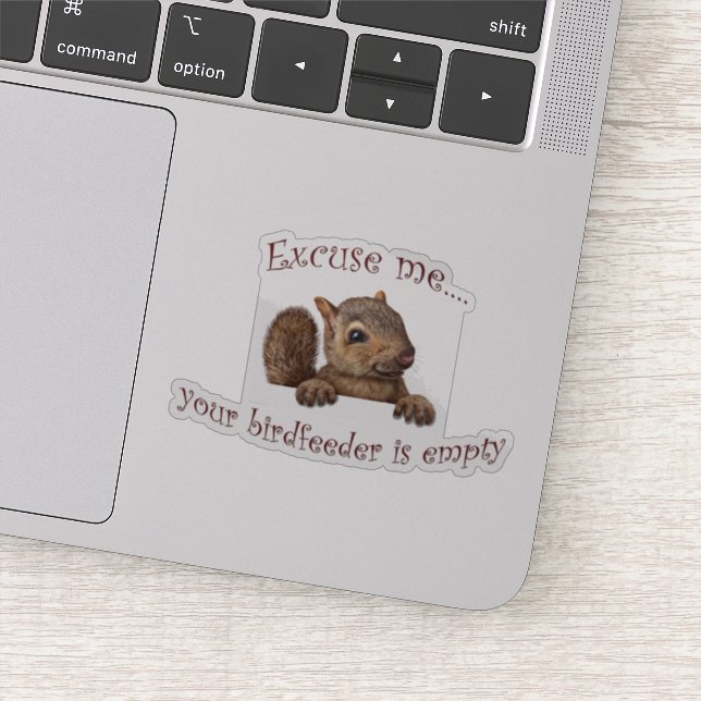Sticker Excusez-moi...votre chargeur d'oiseaux est vide (Détail)