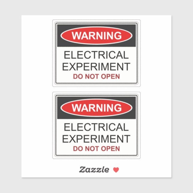 Sticker Expérience Électrique (Feuille)