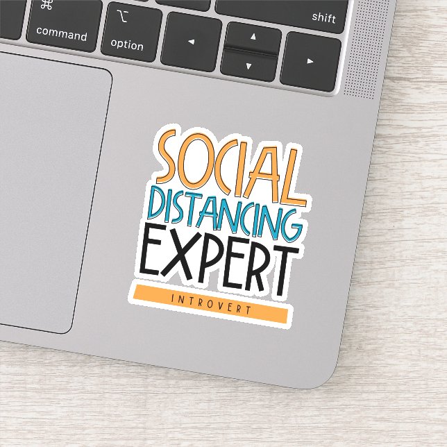 Sticker Expert Distances Sociales Introduction (Détail)