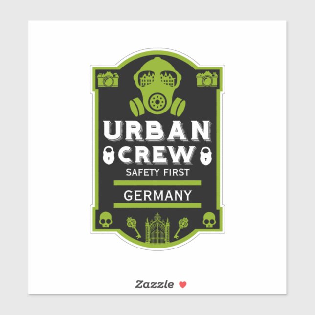 Sticker Exploration Urbaine Urbex (Feuille)