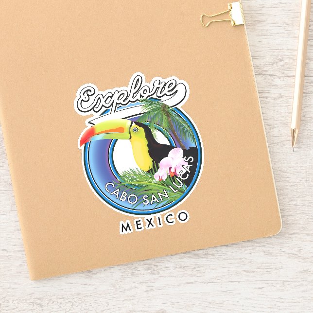 Sticker explorer cabo san lucas mexico zone de voyage (Carnet)
