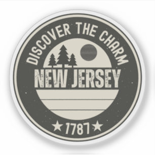 Sticker Explorez le New Jersey - Conceptions pour chaque a