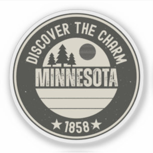 Sticker Explorez Minnesota - Conceptions pour chaque amour