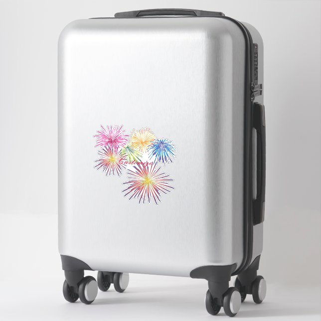 Sticker Explosion de feux d'artifice Thunder_Cove (Sur valise)