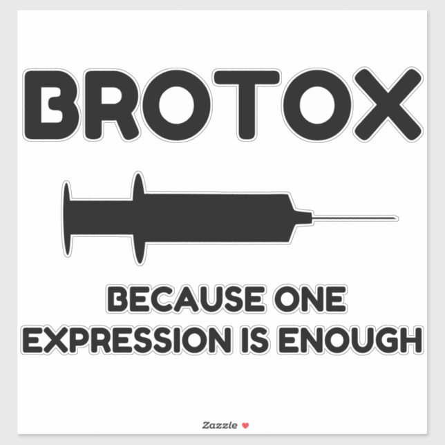 Sticker Expression Botox (Feuille)