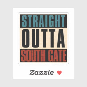Sticker Extérieur droit Sud Gate Californie CA