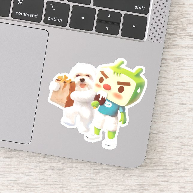 Sticker Extérieur Marché amusant (Détail)