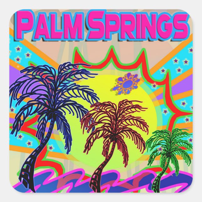 Sticker externe Palm Springs (Devant)