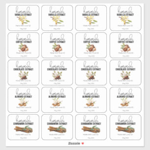 Sticker Extraits faits maison Cadeaux de l'autocollant de 