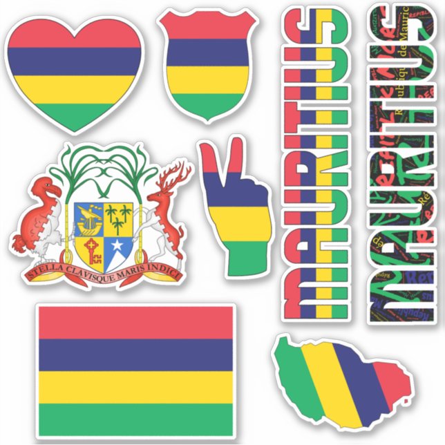 Sticker Extraordinaire Maurice Forme les symboles nationau (Devant)