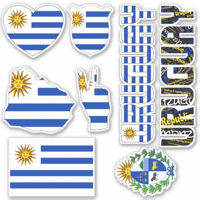 Sticker Extraordinaire Uruguay Forme les symboles nationau (Devant)