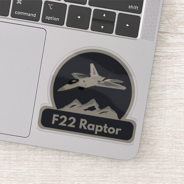 Sticker F22 Raptor Jet Fighter (Détail)