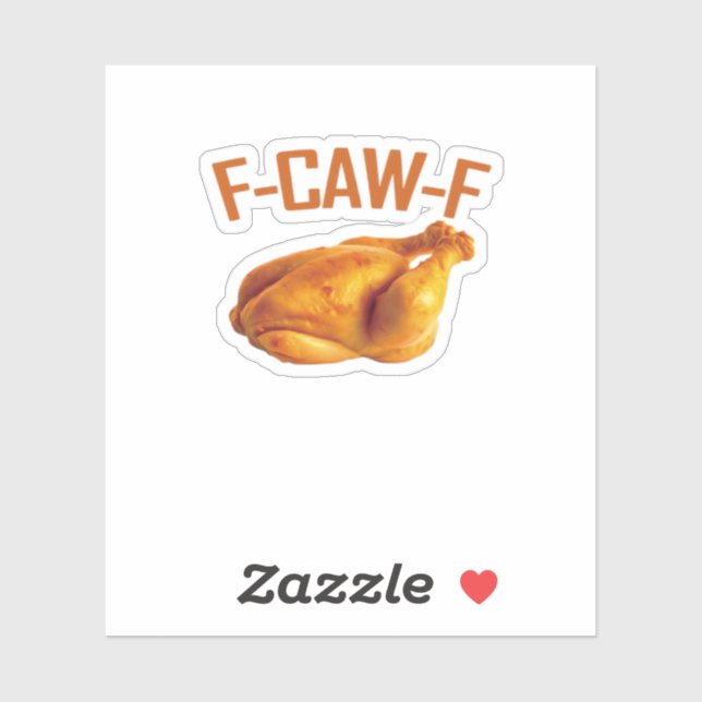 Sticker F-Caw-F Chicken Classic (Feuille)