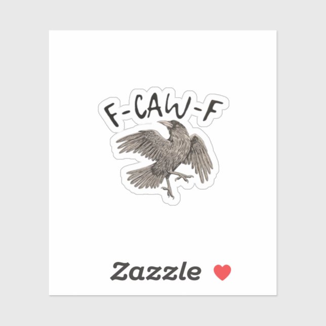 Sticker F-Caw-F Classic Aesthetic Casual (Feuille)
