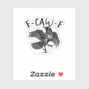Sticker F Caw F Style Rétro Classique