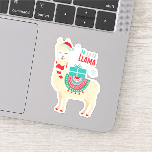 Sticker Fa La Llama Noël