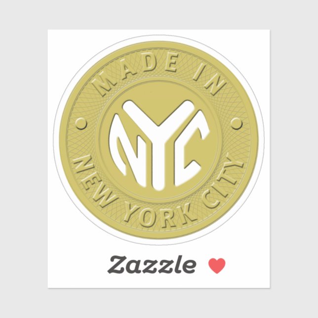 Sticker Fabriqué À New York City Token (Feuille)