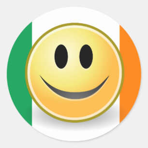 Sticker face drapeau d'Irlande