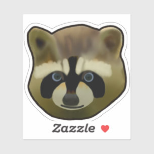 Sticker Face Racoon