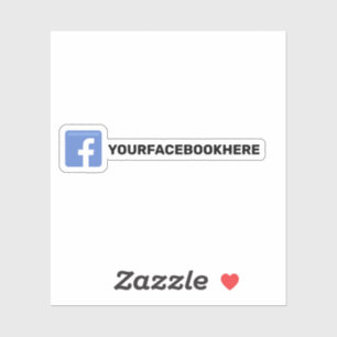 Sticker Facebook personnalisé Médias sociaux