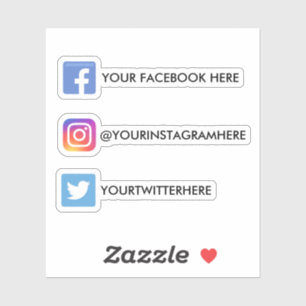 Sticker Facebook sur Instagram personnalisé Twitter Médi