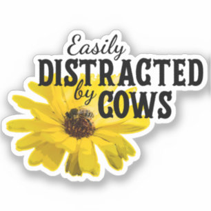 Sticker Facile À Distraire Par Les Vaches Fan D'Agricultur