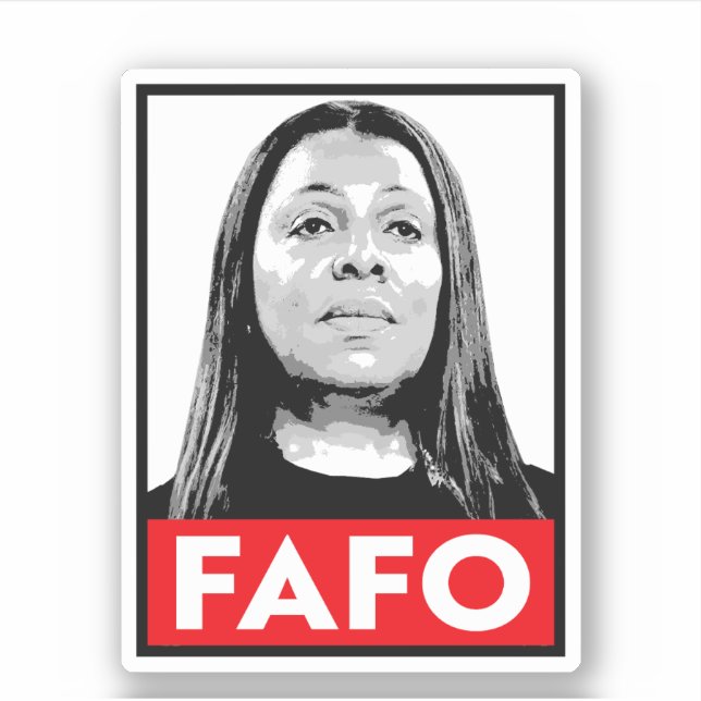 Sticker FAFO : Letitia James (Devant)