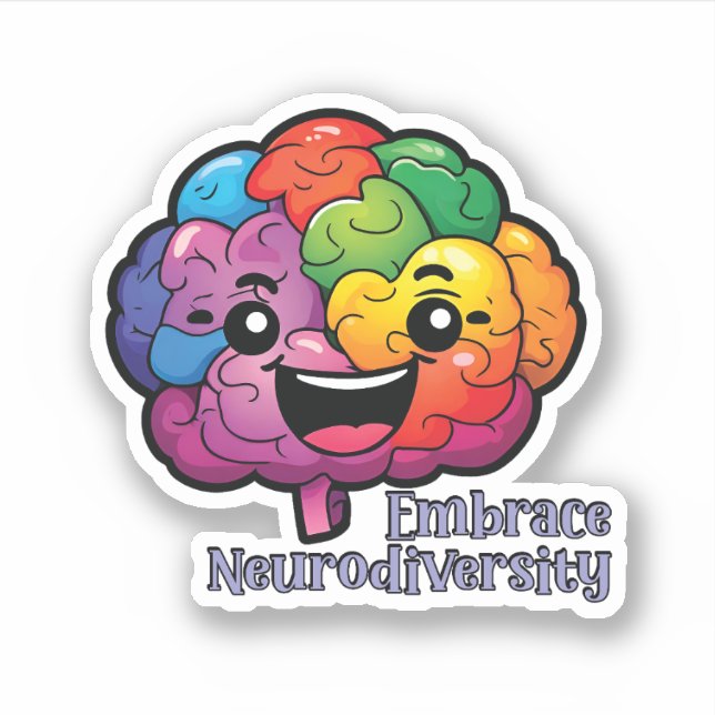 Sticker Faire place à la neurodiversité | Sensibilisation  (Devant)