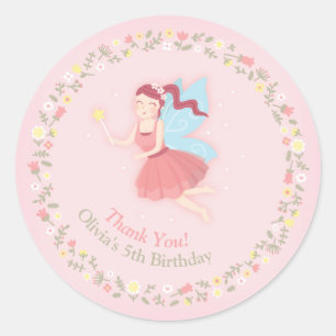Sticker Fairy Girl Spring Floral Rose Merci