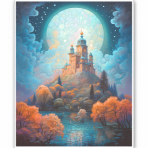 Sticker Fairy Tale Castle Imaginaire Art