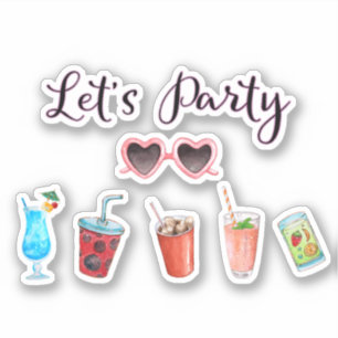 Sticker Faisons la fête Summer Soiree