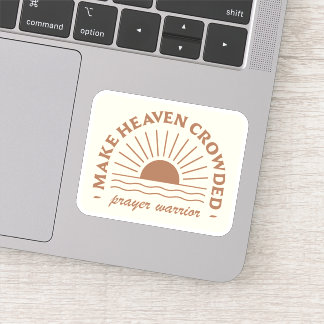 Sticker Faites le guerrier de prière bondée paradisiaque
