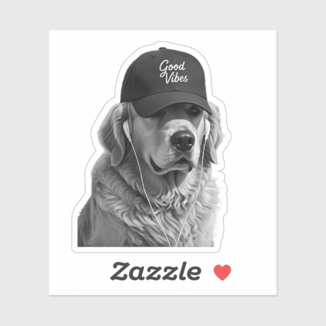 Sticker Faites une déclaration avec ce graphique noir prem (Feuille)