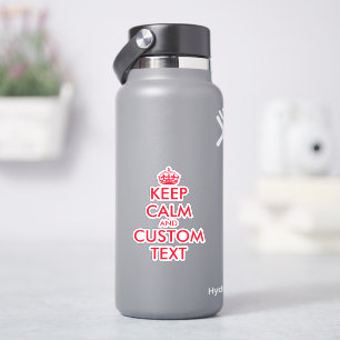 Sticker Faites votre propre drôle garder calme bouteille d
