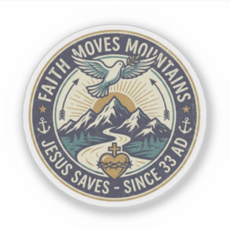 Sticker Faith Moves Mountains