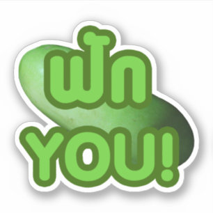 Sticker FAK YOU ! ... Courge verte (Melon d'hiver)