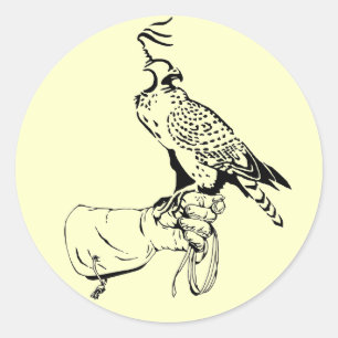 Sticker Falcon sur gant