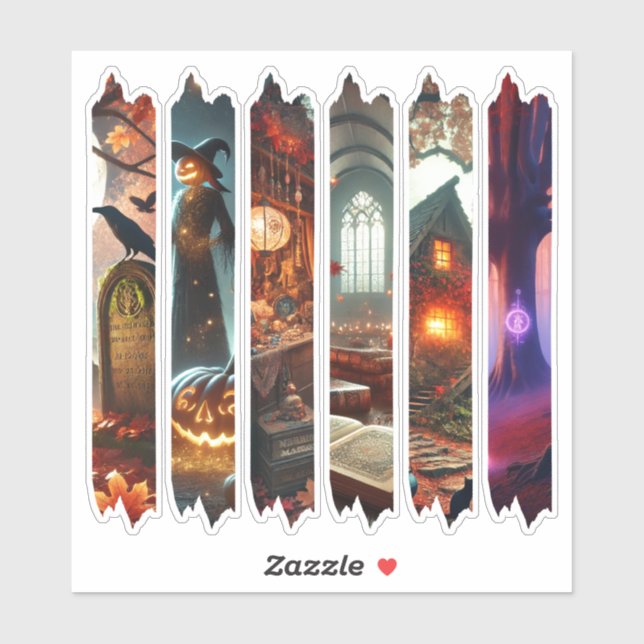 Sticker Fall Whimsigoth Magical Mystery Washi Tape Planner (Feuille)