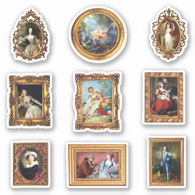 Sticker Fameux Rococo Art coffret encadré (Devant)