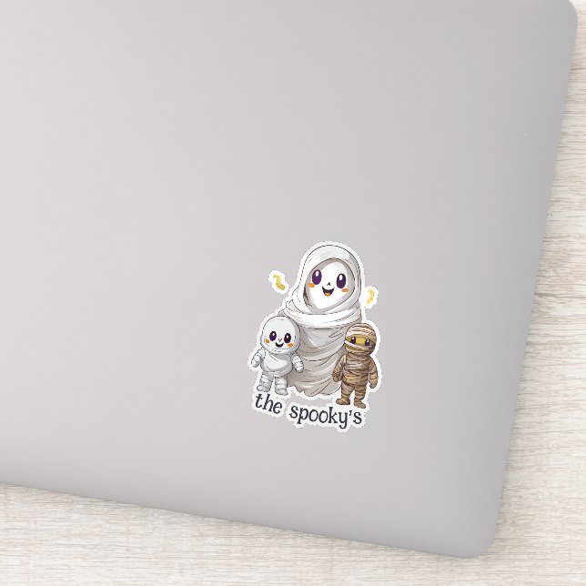 Sticker Famille éffrayante (Détail)